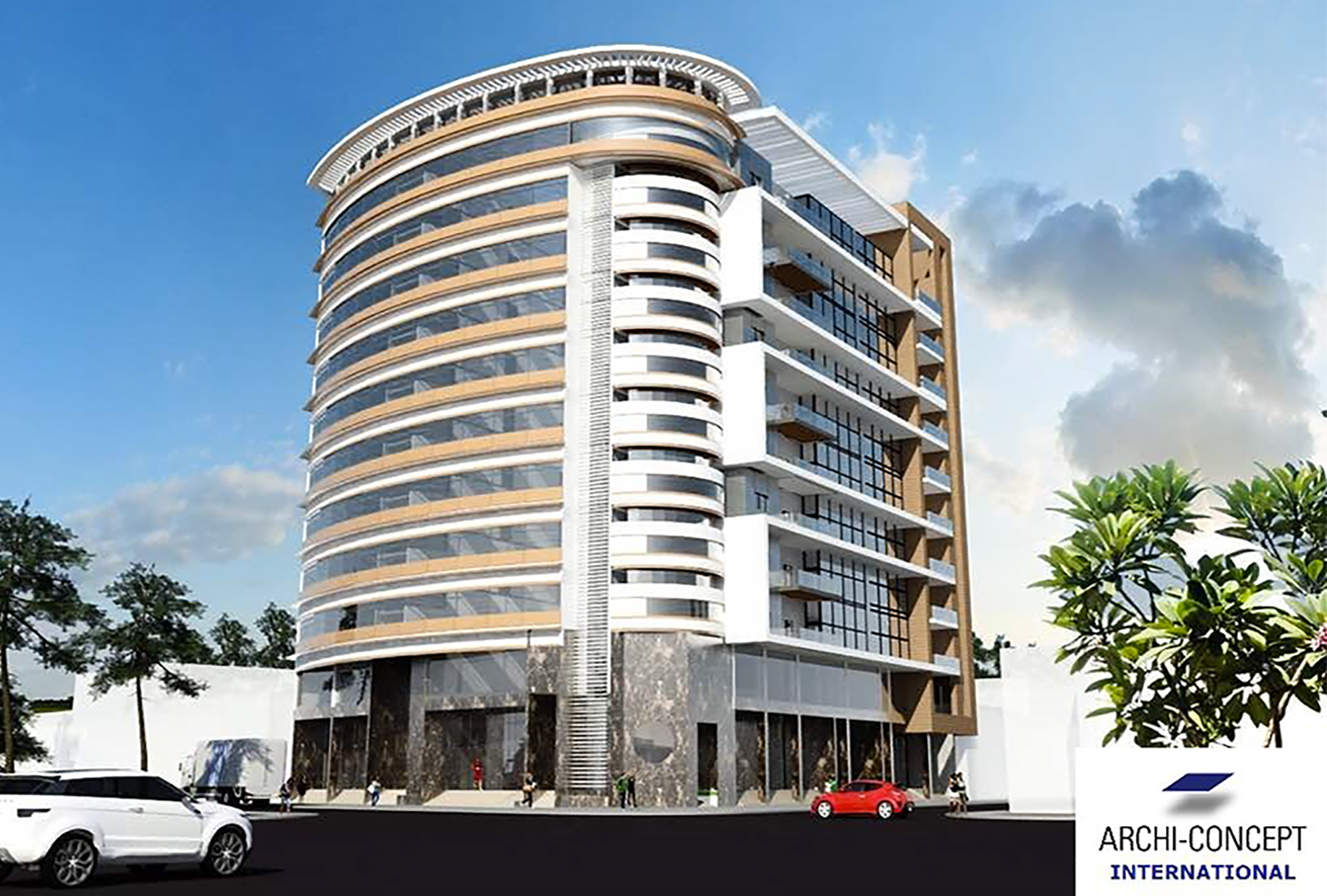 Immeuble SARRAULT -Cabinet d'architecture, Malick Mbow - Archi Concept International - Dakar, Sénégal